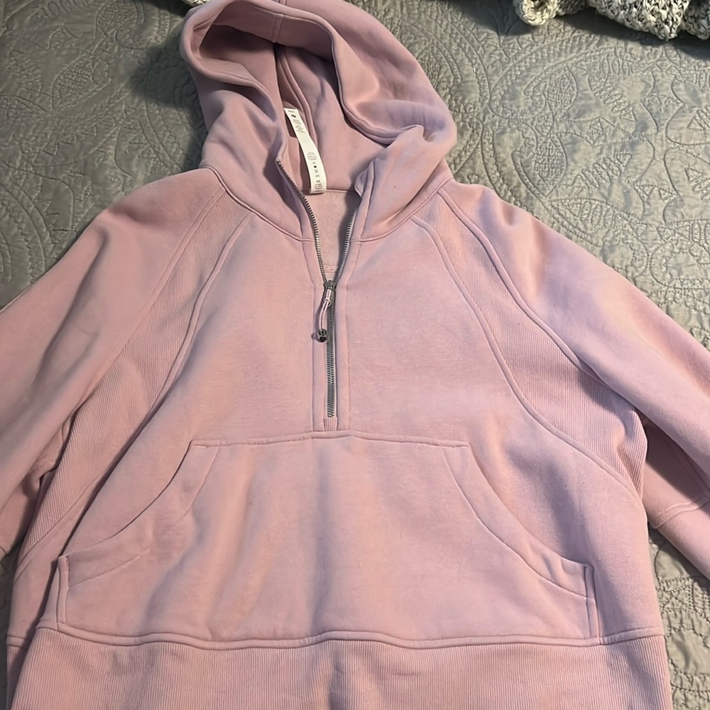 Lululemon 1/4 zip scuba hoodie. Periwinkle (limited edition color)